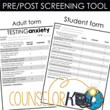 Test Anxiety Group Counseling Curriculum: Test Anxiety Activities