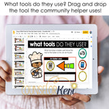 Community Helpers Career Digital Activity for Google Classroom Distance Learning