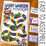Worry Warriors Counseling Game: Worry Activities File Folder Game