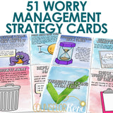 Worry Management Strategies: Worry Strategy Cards for School Counseling