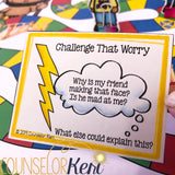 Worry Warriors Counseling Game: Worry Activities File Folder Game
