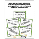 Social Emotional Learning SEL Writing Prompts and Conversation Starters