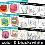 Feelings and Calming Strategies Poster, Cards, Desk Labels, and Bulletin Board for Calm Corner