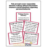 Social Emotional Learning SEL Writing Prompts and Conversation Starters