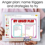 Managing Anger Digital Activity for Google Classroom Distance Learning