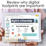 Digital Footprint Digital Activity for Google Classroom Distance Learning