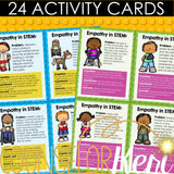 Empathy in STEM Activity Task Cards: Counseling Empathy Activities & Digital Learning Activities