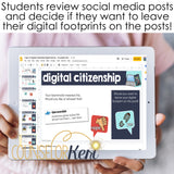Digital Footprint Digital Activity for Google Classroom Distance Learning