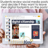 Digital Footprint Digital Activity for Google Classroom Distance Learning