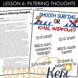 Self Control Group Counseling Program: Impulse Control & Self Control Activities