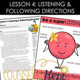 Kindergarten Social Skills Activities: Social Skills Group Counseling Lessons