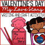Valentine's Day Writing Prompt Craft Activity for Elementary School Counseling