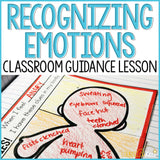 Recognizing Emotions Activity Classroom Guidance Lesson for School Counseling