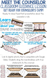 Meet the Counselor Classroom Lesson Digital Activity for School Counseling