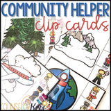 Community Helper Clip Cards for Counseling Centers: Career Education Activity