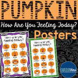 Halloween Pumpkin Emoji Feelings Posters - School Counseling