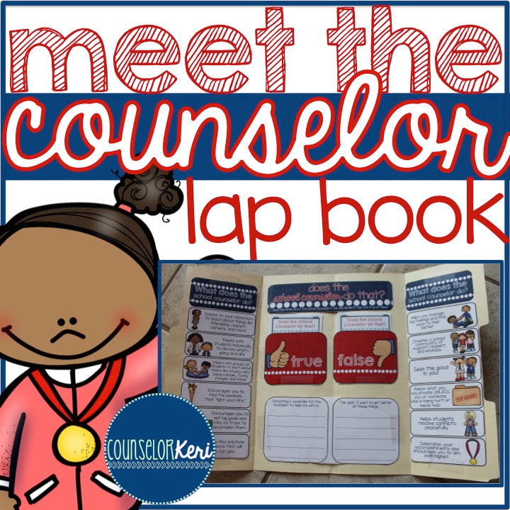 Meet the Counselor Lap Book for Elementary School Counseling