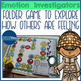 Emotion Investigators Folder Game for Elementary School Counseling