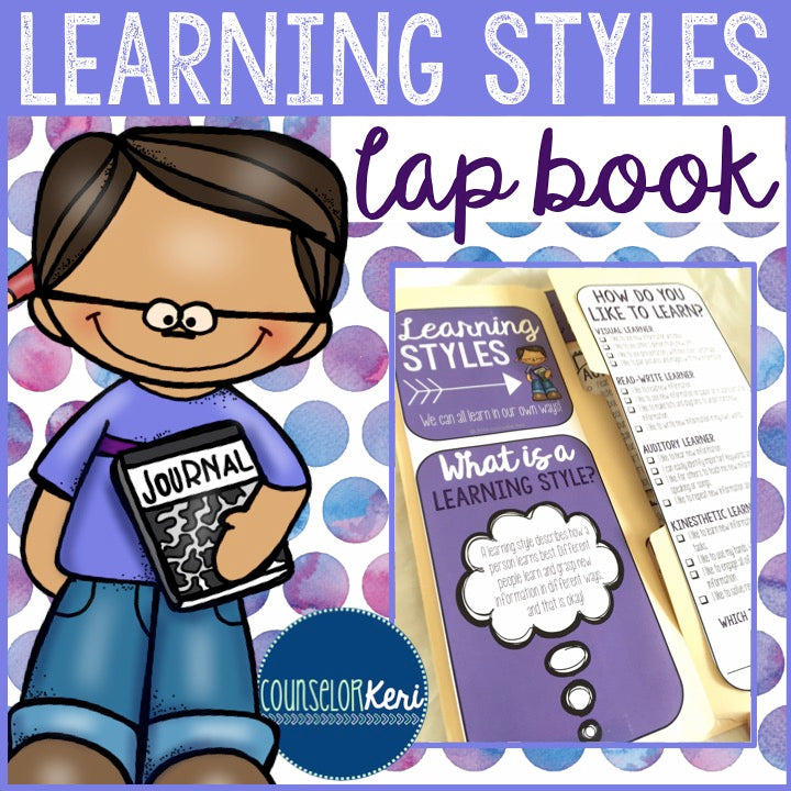 Learning Styles and Study Skills Lap Book for Elementary School
