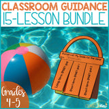 Beach Themed Classroom Guidance Lesson Bundle Unit for Elementary School Counseling