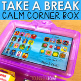 Calm Down Kit Small Box Printables with Coping Skills Cards