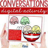 Conversations Social Skills Digital Activity for Elementary School Counseling