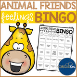 Animal Feelings Bingo Game - Emotions - Elementary School Counseling