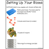 Calm Down Kit Small Box Printables with Coping Skills Cards