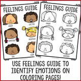 Thanksgiving Color-By-Feeling Printables - Elementary School Counseling