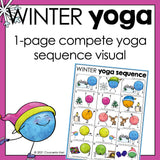 Winter Yoga Activity: Yoga Brain Break for School Counseling Lesson