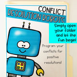 Conflict Resolution File Folder Game for School Counseling