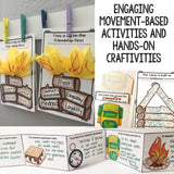 Camping Themed Classroom Guidance Lesson Bundle Unit for Elementary School Counseling