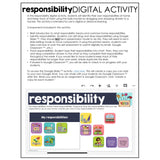 Responsibility Digital Activity for Google Classroom Distance Learning