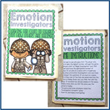 Emotion Investigators Folder Game for Elementary School Counseling