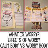 Worry/Anxiety Management Lap Book for Elementary School Counseling