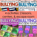 Bullying Activities Bundle for School Counseling: Bullying Lessons & Activities