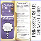 Learning Styles and Study Skills Lap Book for Elementary School Counseling