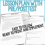 Study Skills Classroom Guidance Lesson for School Counseling