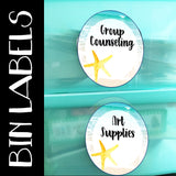 Watercolor Beach Decor Mini Set for School Counseling Office Ocean Decor