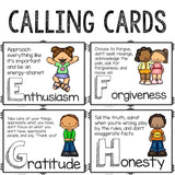 Character Education Bingo for Elementary School Counseling