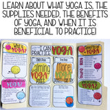Yoga Lap Book with Yoga Poses for Calming Strategies School Counseling