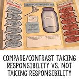 Taking Responsibility Social Skills Lap Book - Elementary School Counseling