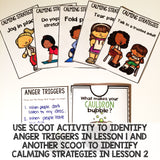Anger Triggers & Calming Strategies Classroom Guidance Lesson for Counseling