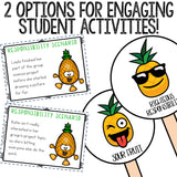 Responsibility Classroom Guidance Lesson for School Counseling Pineapple