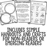 Kindergarten Classroom Guidance Lessons Bundle: Dinosaur Themed Counseling Unit