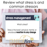 Stress Management Digital Activity for Google Classroom Distance Learning