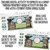 Personal Safety Classroom Guidance Lesson for Elementary School Counseling