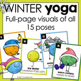 Winter Yoga Activity: Yoga Brain Break for School Counseling Lesson