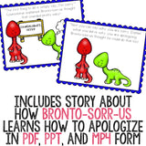 Apologizing Classroom Guidance Lesson for Early Elementary School Counseling