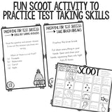 Test Preparation Scoot Classroom Guidance Lesson for Elementary Counseling